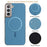 For Samsung Galaxy S25 5G Solid Color Plating MagSafe Full Coverage Phone Case(Baby Blue)