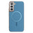For Samsung Galaxy S25 5G Solid Color Plating MagSafe Full Coverage Phone Case(Baby Blue)
