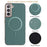 For Samsung Galaxy S25 5G Solid Color Plating MagSafe Full Coverage Phone Case(Green)