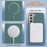For Samsung Galaxy S25 5G Solid Color Plating MagSafe Full Coverage Phone Case(Green)