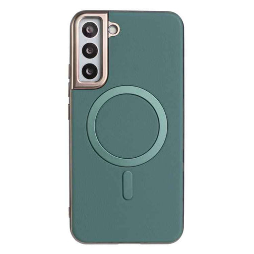 For Samsung Galaxy S25 5G Solid Color Plating MagSafe Full Coverage Phone Case(Green)