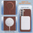 For Samsung Galaxy S25 5G Solid Color Plating MagSafe Full Coverage Phone Case(Brown)