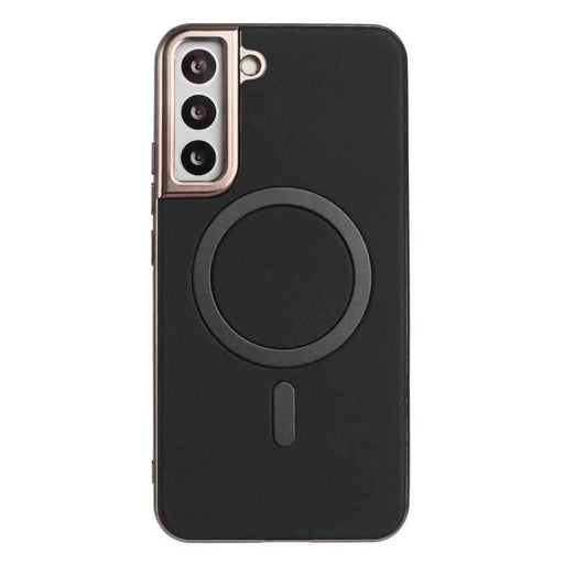 For Samsung Galaxy S25 5G Solid Color Plating MagSafe Full Coverage Phone Case(Black)