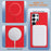 For Samsung Galaxy S25 Ultra 5G Solid Color Plating MagSafe Full Coverage Phone Case(Red)