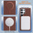 For Samsung Galaxy S25 Ultra 5G Solid Color Plating MagSafe Full Coverage Phone Case(Brown)