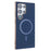 For Samsung Galaxy S25 Ultra 5G Solid Color Plating MagSafe Full Coverage Phone Case(Dark Blue)