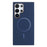 For Samsung Galaxy S25 Ultra 5G Solid Color Plating MagSafe Full Coverage Phone Case(Dark Blue)