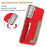 For Samsung Galaxy S25 5G Zipper Horizontal Magnetic Card Bag RFID MagSafe Phone Case(Red)