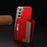 For Samsung Galaxy S25 5G Zipper Horizontal Magnetic Card Bag RFID MagSafe Phone Case(Red)