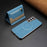 For Samsung Galaxy S25 5G Zipper Horizontal Magnetic Card Bag RFID MagSafe Phone Case(Baby Blue)