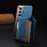 For Samsung Galaxy S25 5G Zipper Horizontal Magnetic Card Bag RFID MagSafe Phone Case(Baby Blue)