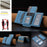 For Samsung Galaxy S25 5G Zipper Horizontal Magnetic Card Bag RFID MagSafe Phone Case(Baby Blue)