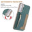 For Samsung Galaxy S25 5G Zipper Horizontal Magnetic Card Bag RFID MagSafe Phone Case(Green)