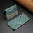 For Samsung Galaxy S25 5G Zipper Horizontal Magnetic Card Bag RFID MagSafe Phone Case(Green)