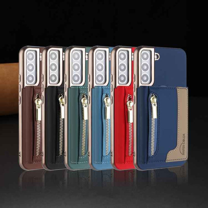 For Samsung Galaxy S25 5G Zipper Horizontal Magnetic Card Bag RFID MagSafe Phone Case(Green)