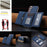 For Samsung Galaxy S25 5G Zipper Horizontal Magnetic Card Bag RFID MagSafe Phone Case(Dark Blue)