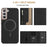 For Samsung Galaxy S25+ 5G Zipper Horizontal Magnetic Card Bag RFID MagSafe Phone Case(Black)