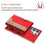 For Samsung Galaxy S25 Ultra 5G Zipper Horizontal Magnetic Card Bag RFID MagSafe Phone Case(Red)