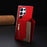 For Samsung Galaxy S25 Ultra 5G Zipper Horizontal Magnetic Card Bag RFID MagSafe Phone Case(Red)
