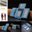 For Samsung Galaxy S25 Ultra 5G Zipper Horizontal Magnetic Card Bag RFID MagSafe Phone Case(Baby Blue)