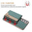 For Samsung Galaxy S25 5G Colour Matching Horizontal Magnetic Card Bag RFID MagSafe Phone Case(Green)