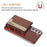 For Samsung Galaxy S25 5G Colour Matching Horizontal Magnetic Card Bag RFID MagSafe Phone Case(Brown)