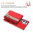 For Samsung Galaxy S25 Ultra 5G Colour Matching Horizontal Magnetic Card Bag RFID MagSafe Phone Case(Red)