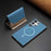 For Samsung Galaxy S25 Ultra 5G Colour Matching Horizontal Magnetic Card Bag RFID MagSafe Phone Case(Baby Blue)