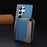 For Samsung Galaxy S25 Ultra 5G Colour Matching Horizontal Magnetic Card Bag RFID MagSafe Phone Case(Baby Blue)