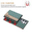For Samsung Galaxy S25 Ultra 5G Colour Matching Horizontal Magnetic Card Bag RFID MagSafe Phone Case(Green)