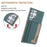 For Samsung Galaxy S25 Ultra 5G Colour Matching Horizontal Magnetic Card Bag RFID MagSafe Phone Case(Green)