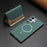For Samsung Galaxy S25 Ultra 5G Colour Matching Horizontal Magnetic Card Bag RFID MagSafe Phone Case(Green)