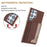 For Samsung Galaxy S25 Ultra 5G Colour Matching Horizontal Magnetic Card Bag RFID MagSafe Phone Case(Brown)