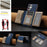 For Samsung Galaxy S25 Ultra 5G Colour Matching Horizontal Magnetic Card Bag RFID MagSafe Phone Case(Dark Blue)