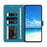 For iPhone 15 Pro Max Butterfly Flutter Pattern Embossed Leather Phone Case(Blue)