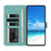 For iPhone 15 Pro Max Butterfly Flutter Pattern Embossed Leather Phone Case(Green)