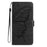 For iPhone 15 Pro Max Butterfly Flutter Pattern Embossed Leather Phone Case(Black)