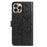 For iPhone 15 Pro Max Butterfly Flutter Pattern Embossed Leather Phone Case(Black)