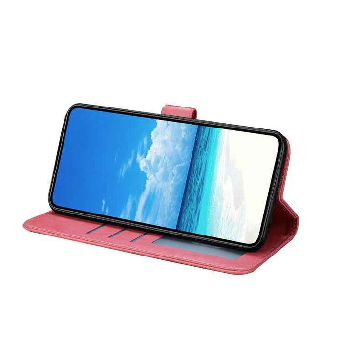 For iPhone 15 Pro Max Butterfly Flutter Pattern Embossed Leather Phone Case(Rose Red)