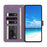 For iPhone 15 Pro Max Butterfly Flutter Pattern Embossed Leather Phone Case(Purple)