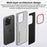 For iPhone 17 Air Camera Design Diamond Texture Leather PC Phone Case(Black)