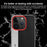 For iPhone 17 Pro Max Camera Design Diamond Texture Leather PC Phone Case(Black)