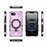 For iPhone 16e J-20 Solid Color MagSafe Magnetic TPU+PC Phone Case(Pink)