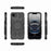 For iPhone 16e J-20 Solid Color MagSafe Magnetic TPU+PC Phone Case(Black)