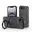 For iPhone 16e J-20 Solid Color MagSafe Magnetic TPU+PC Phone Case(Black)