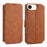 For iPhone 16e Denior B07 MagSafe Detachable Leather Phone Case(Brown)