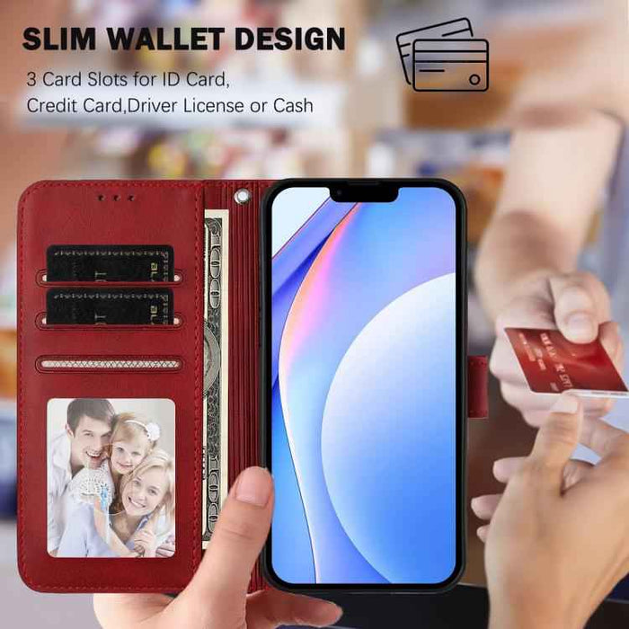For iPhone 16e Litter Panda Embossing RFID Leather Phone Case with Lanyard(Wine Red)