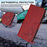 For iPhone 16e Litter Panda Embossing RFID Leather Phone Case with Lanyard(Wine Red)
