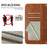 For iPhone 16e Litter Panda Embossing RFID Leather Phone Case with Lanyard(Brown)