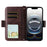 For iPhone 16e Multi-card Slots Crossbody Cowhide Leather Phone Case(Brown)